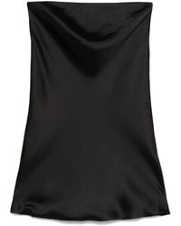 Norma Kamali - Bias-Cut Strapless Mini Dress - Lyst