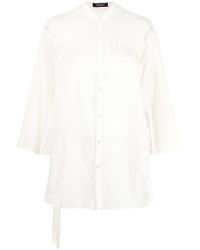 Undercover - Belted Pleated Shirt - Lyst