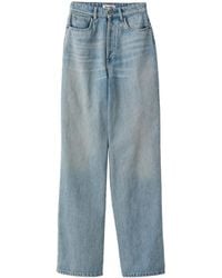 Miu Miu - Cotton Wide-Leg Jeans - Lyst