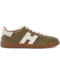 Hogan - スエードパネル レザースニーカー - Lyst