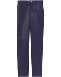 Proenza Schouler - Cropped Leather Trousers - Lyst