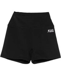 Sporty & Rich - Logo-Print Cycling Shorts - Lyst