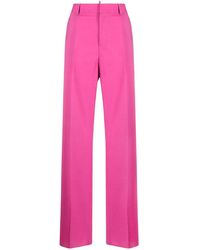 DSquared² - High-Waist-Hose Mit Weitem Bein - Lyst