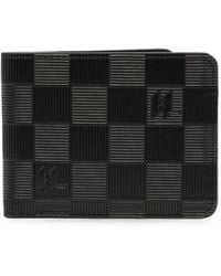 KARL LAGERFELD - Portafoglio Bi-Fold A Quadri - Lyst