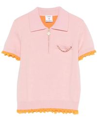 CASABLANCA - Logo-Embellishment Polo Shirt - Lyst