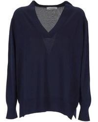 Gran Sasso - V-Neck Wool Top - Lyst