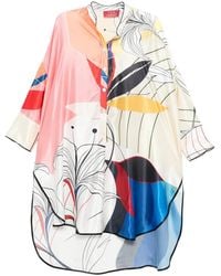 F.R.S For Restless Sleepers - Robe-Chemise Courte À Fleurs - Lyst