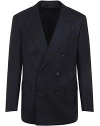 Tom Ford - Doppelreihiges Sakko mit Nadelstreifen - Lyst