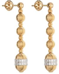 Officina Bernardi - 18Kt Empire Diamond Earrings - Lyst