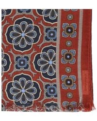 Al Duca d'Aosta - Floral-Print Fringed Scarf - Lyst
