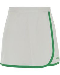 Sporty & Rich - Logo-Embroidered Mini Skirt - Lyst
