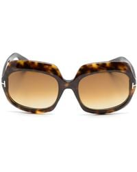 Tom Ford - Tf1155 Rectangle-frame Sunglasses - Lyst