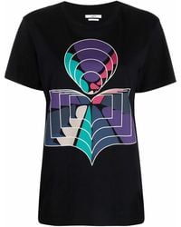 Isabel Marant - Logo-Print Organic-Cotton T-Shirt - Lyst