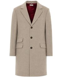 Brunello Cucinelli - Single-Breasted Notched-Lapel Coat - Lyst