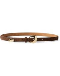 Claudie Pierlot - Suede-Finish Buckle-Fastening Belt - Lyst