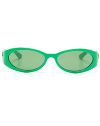Gucci - Interlocking G Oval-frame Sunglasses - Lyst