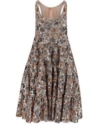 N°21 - Vestido Midi Con Lentejuelas - Lyst