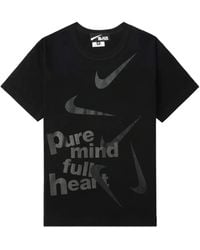 COMME DES GARÇON BLACK - X Nike Graphic-Print T-Shirt - Lyst