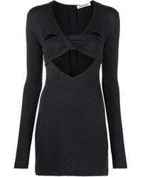 Ambush - Robe Courte En Maille À Motif Monogrammé En Jacquard - Lyst