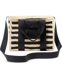 Eres - Voyageur Striped Raffia Tote Bag - Lyst