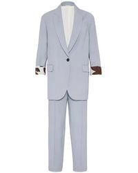 Brunello Cucinelli - Tailored Cropped Trousers - Lyst