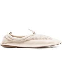 Hereu - Puntera Mesh-Panel Ballet Flats - Lyst