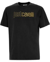 Just Cavalli - Logo-Print T-Shirt - Lyst