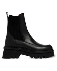 Chloé - Bottines Chelsea En Cuir - Lyst