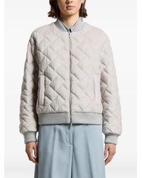 Peserico - Quilted Corduroy Bomber Jacket - Lyst