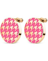 Luhta - Houndstooth-Pattern Earrings - Lyst