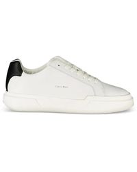 Calvin Klein - Logo-Print Lace-Up Sneakers - Lyst