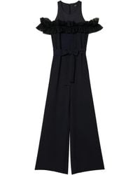 Twinset - Ruffle-Detail Wide-Leg Jumpsuit - Lyst