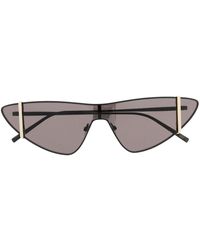 Saint Laurent - Oversize-frame Straight-arms Sunglasses - Lyst