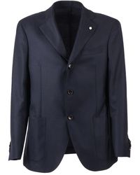Luigi Bianchi - Button Blazer - Lyst