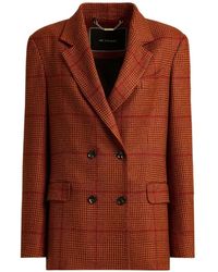 Kiton - Veste Croisée À Carreaux - Lyst