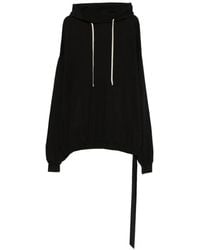 Rick Owens - Oversized Hooded Sweatshirt With Drawstring - Lyst