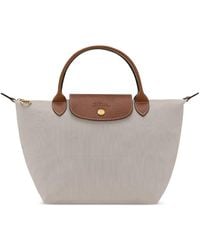 Longchamp - Le Pliage Leather-Trim Tote Bag - Lyst
