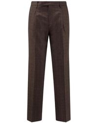 Germano 1952 - Check-Pattern Pleated Trousers - Lyst