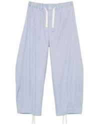 Sacai - Pantalon Rayé À Lien De Resserrage - Lyst