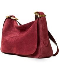 Twinset - Medium Liliane Suede Bag With Buckles - Lyst