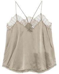 IRO - Lace-Trim Top - Lyst