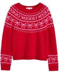 Chinti & Parker - Bow-Intarsia Wool-Blend Sweater - Lyst