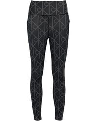 Calvin Klein - Monogram-Print Performance Leggings - Lyst