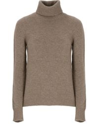 Vanisé - Turtleneck Ribbed-Trim Sweater - Lyst