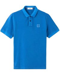 Stone Island - 22002Sc Cotton Piqué Pigment Dye Polo - Lyst