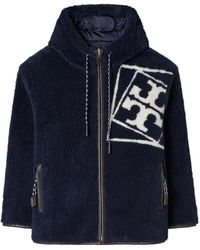 Tory Burch - Logo Fleece Jacket - Lyst