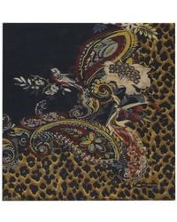 Etro - Paisley Leopard-Print Scarf - Lyst