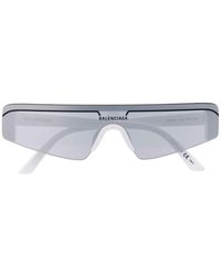 Balenciaga - Gafas de sol de esquí con logo - Lyst