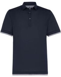 Brunello Cucinelli - Layered-Effect Polo Shirt - Lyst
