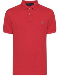 Polo Ralph Lauren - Ribbed Collar Short-Sleeve Polo Shirt - Lyst